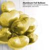 10pcs 10" Heart Aluminum Foil Balloons Party Wedding Birthday Decor (Gold)
