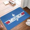 VIKAMA Air Force Fighter Jet Doormat Kitchen & Bathroom Rug Non-Slip Indoor Rug Unique Movie-Themed Entrance Mat Home Decor