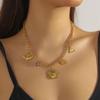 Stainless Steel Heart Flower Multi Pendant for Womnen Chain Jewelry Party Gift