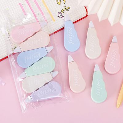 1 Satz/6 Stück süßes Kawaii Macaron-Korrekturband, veränderte Werkzeuge, Schule, Büro, Korrektor, Schreibwaren, Kinder, süßes Neuheitszubehör