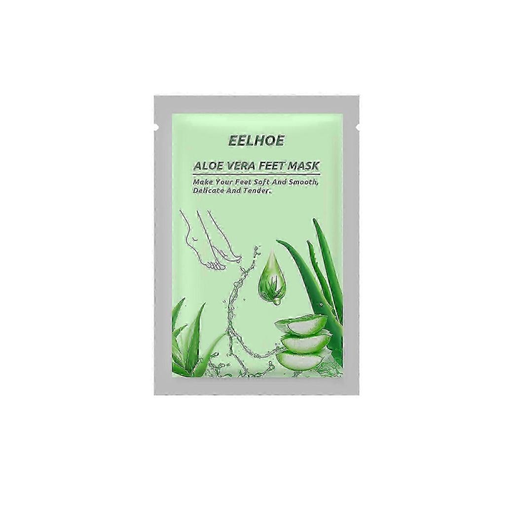 5pairs Foot Mask Exfoliating Feet Mask Pedicure Heels Foot Mask Aloe Vera