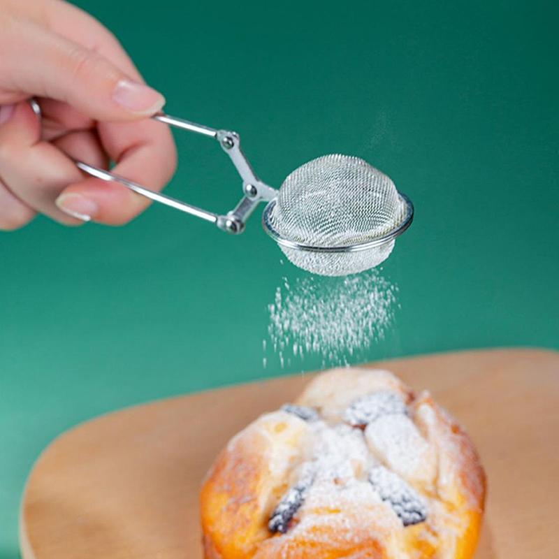 Multifunkční nerezové síto na mouku Ruční pekařské nářadí Síto Domácí kuchyňské síťové síto Síto na moučkový cukr