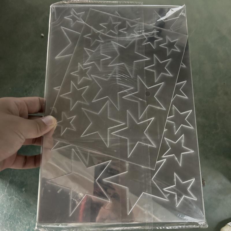 

32Pcs 3D Mirror Wall Stickers Star Shape Mirror Stickers Acrylic Stars Mirrored Decals Room Home Wallpaper Home Decorations Arts