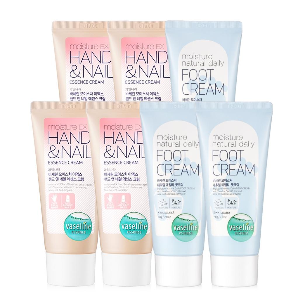 Vaseline Hand Cream 60ml X 4 + Foot Cream 60ml X 3