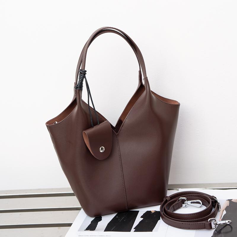 Women's Genuine Leather Large Capacity Tote Bag Handbag Luxurious Designer Style Ladies Fashiable Leisure Shopping Bags
