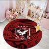 1PC round rug Ahly Football club Printed Round Area Rug ,Rug For Home Office, Round Chair Rug, Decorative Carpet Fan gifts Christmas gift