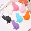 Adhesive Metal Cat Wall Hook for Kitchen, Bathroom, or Door.