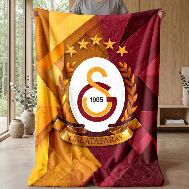 Galatasaray FC Soft Flannel Fleece Blanket Lightweight Cozy Warm Throw Blanket For Sofa Bed Home Decor