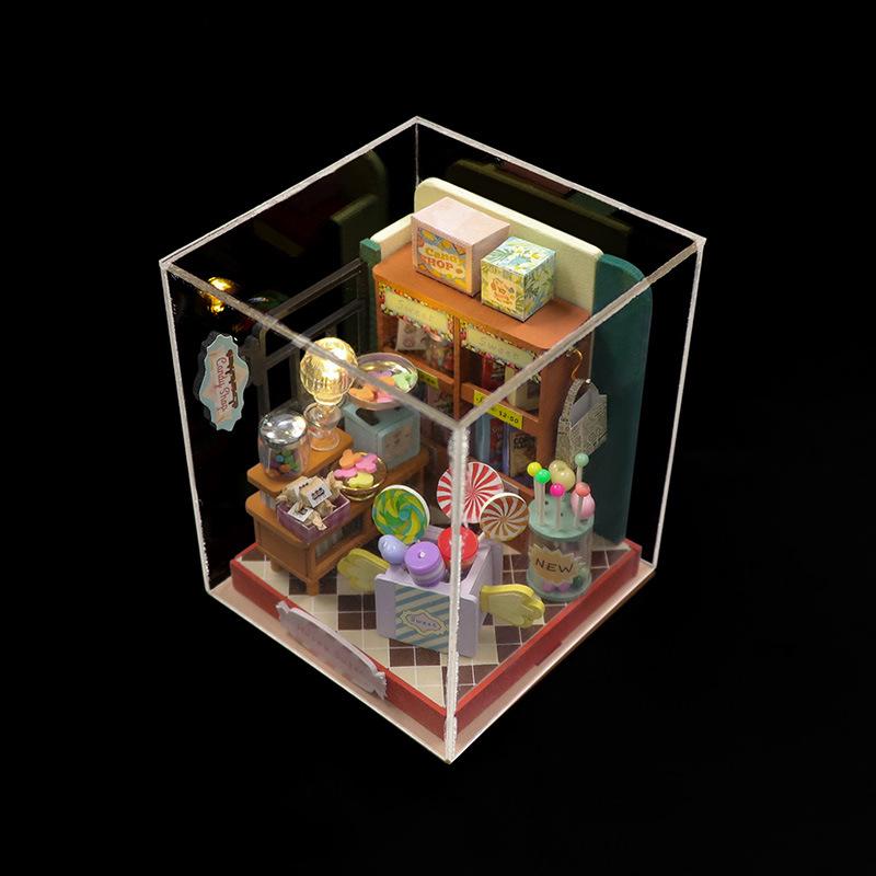 DIY Dream Bedroom Wooden Miniature Hut - Handmade Creative Toy Gift