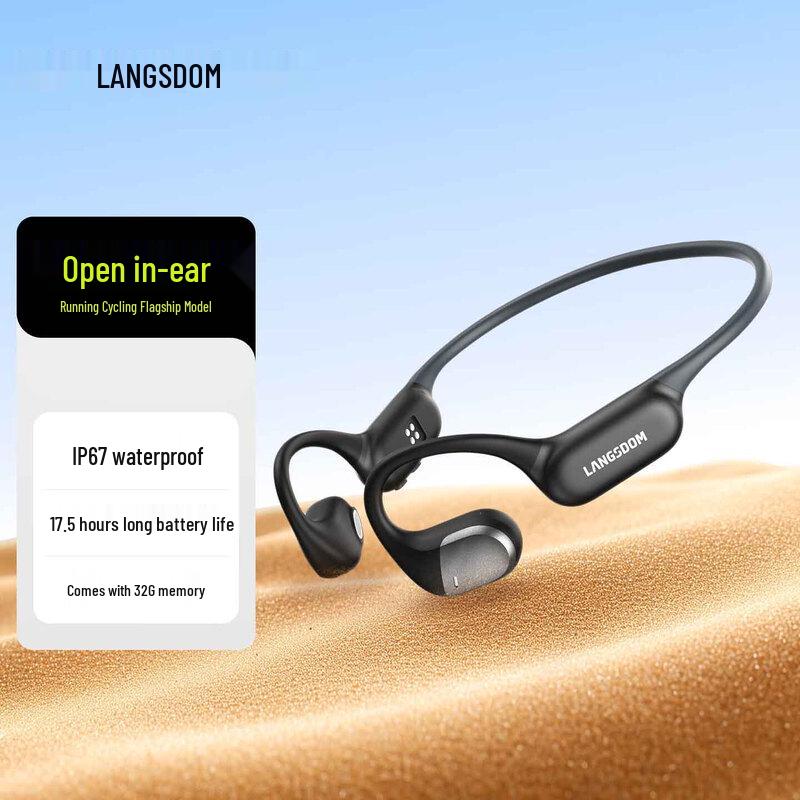 Lanstdon AirWave Pro Open-Ear Bone Conduction Sport Headphones