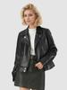 2026 New Arrival Women's Leather Jacket Short Faux Leather Moto Biker Coat Oversized Stylish Outwear