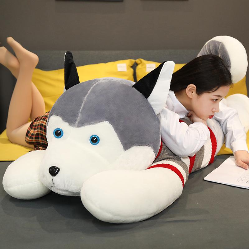 Huge Husky Bear Plush Doll - Cute Ragdoll Stuffed Animal Sleeping Pillow