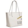 COACH City 33 Sketch Printed Brand Logo Cowhide Tote Bag Shopping Bag Shoulder Bag Large Women's Chalk White