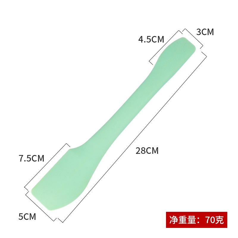 Silicone integrated scraper, dual-ended baking tool dual-use silicone scraper, spoon knife, kitchen utensil, in stock