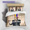 1PC Johnny Hallyday pattern Bedding Quilt Set Quilt Cover Pillowcase Home Decoration Birthday Gift (1 * duvet cover + 19 * pillowcase, without core)