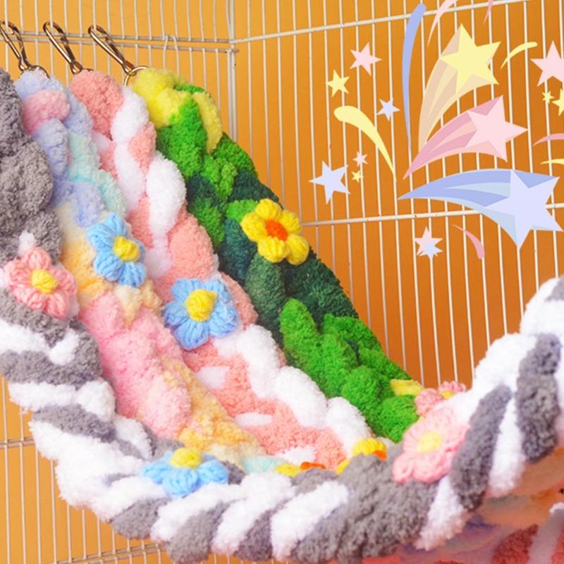Hamsters Climbing Cotton Rope Toy Cage Accessories Sugar Gliders Hanging Swing