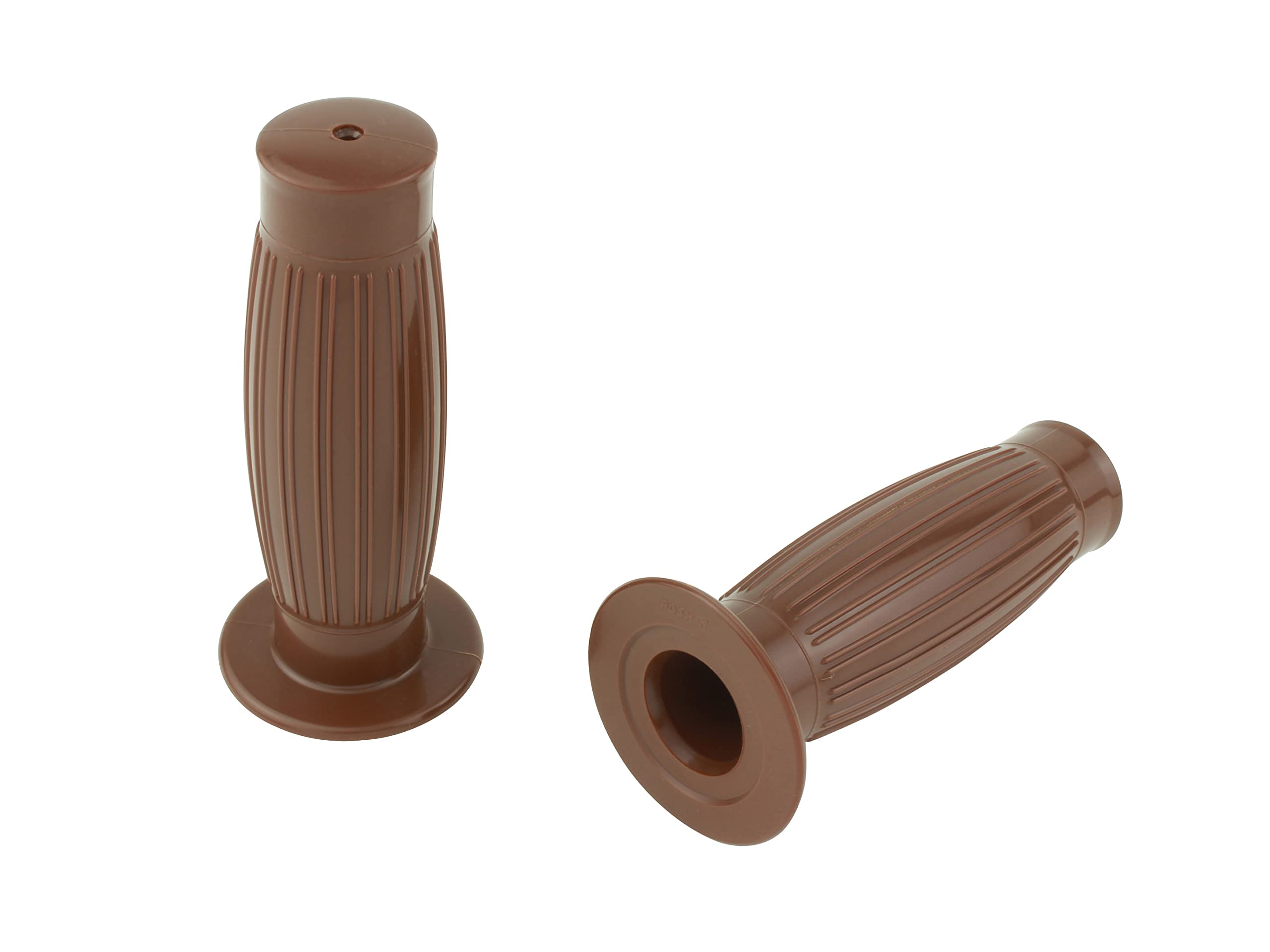 

POSH 010072-BR-10 Мотоциклетные ручки, Ручки в форме тюльпана, Комплект левая и правая, Для мотоциклетных рулей диаметром 22,2 мм, Коричневые