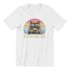 Vintage Best Cat Dad Ever Funny Fathers Day Pink Gift Punk T-Shirts Men Cotton Tshirt Tees Tops Anime Harajuku Streetwear