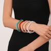 European and American Simple Acrylic Irregular Geometric Plain Ring Bracelet Retro Niche Jewelry 