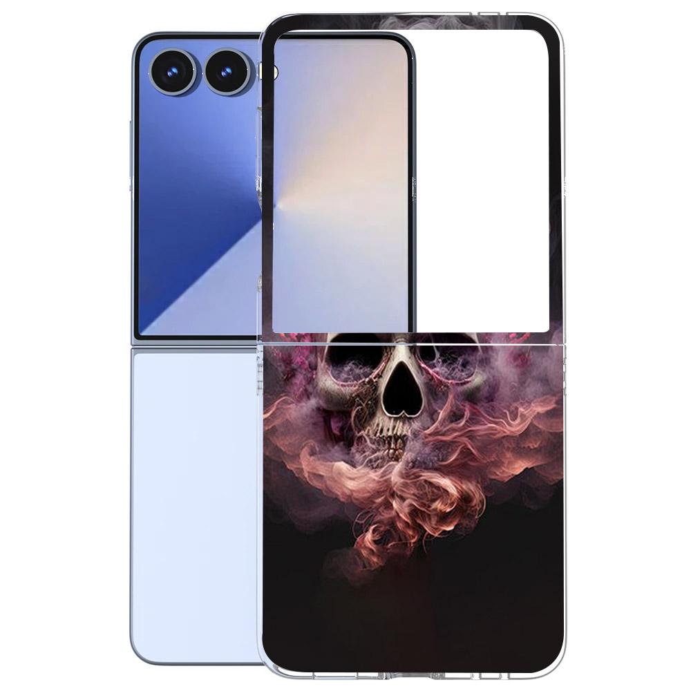 Für Samsung Galaxy Z Flip 7 6 5 4 3 Hülle Mode Malerei Hart-PC Transparente Abdeckung Für Galaxy Z Flip7 Faltbare Hüllen Funda Coque