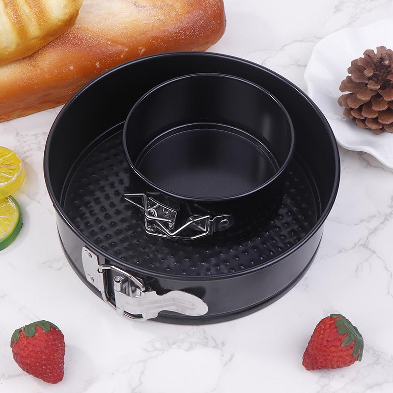 4/7Inch Carbon Steel Round Cake Pan Springform Pans Non-Stick Leakproof Cheesecake Pan With Removable Bottom Kitchen Bakeware