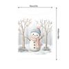 Tuniu Cute Snowman Watercolor Fleece Blanket for Sofa Bed Room Home Decor Gift