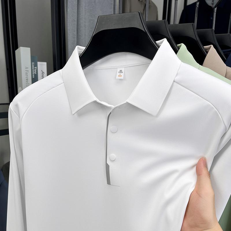 Autumn Long Sleevet Top Business Polo Shirt