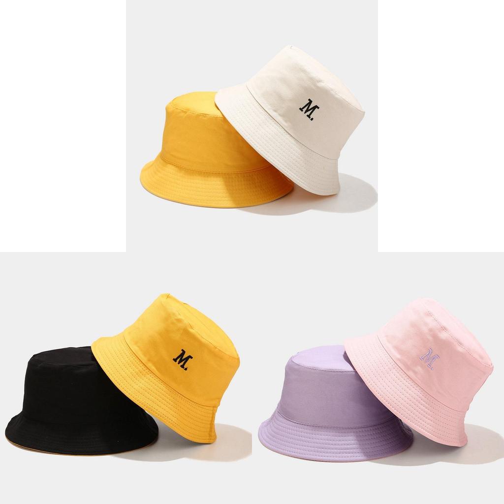Summer Sun Protection Hat With Wide Brim And Embroidered Letters For Outdoor Activities