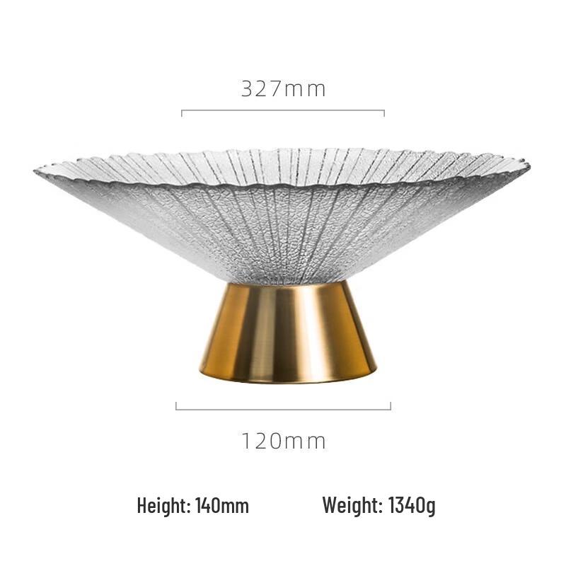 Luxury Glass Fruit and Nut Platter