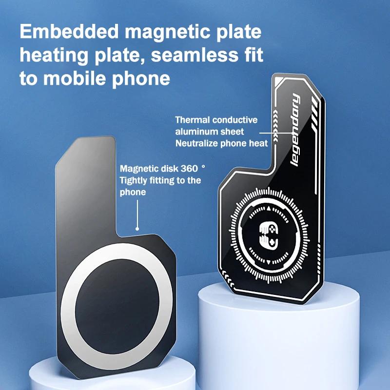 1Pc  Mobile Phone Cooler Heat Sink Superconducting Uniform Heating Plate for Magnetic/ Back-clip Radiator Game Cooler Sticker