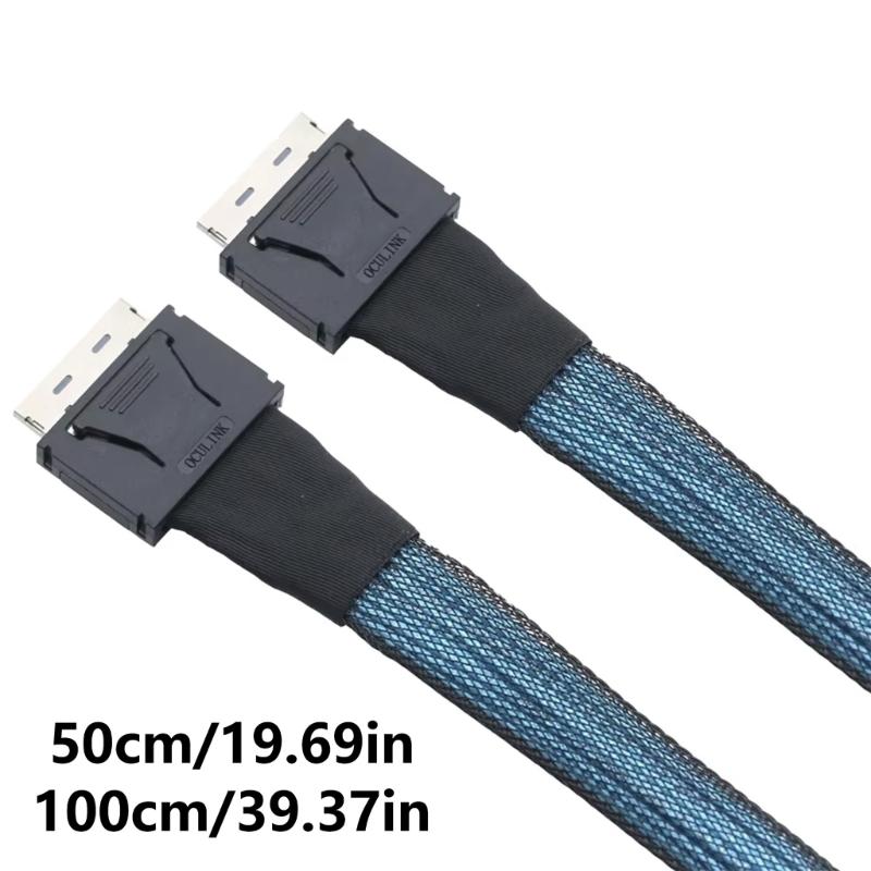 SFF-8611 Cable PCIe SFF-8611 8I Male To SFF-8611 Male Data Extension Cable 50cm/100CM for External Graphics Card