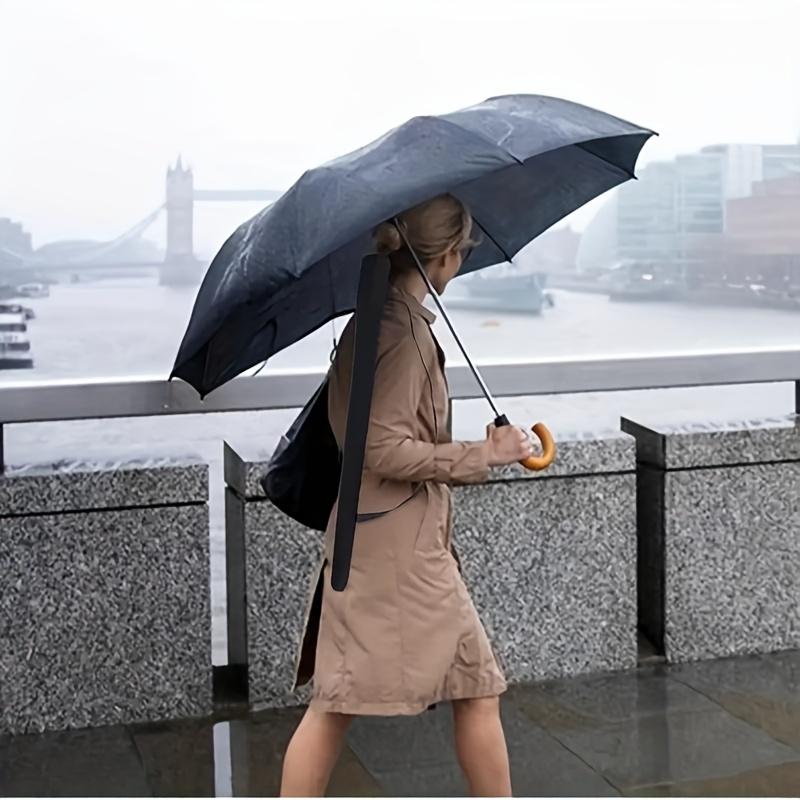 2pc Umbrella Storage Bag Black Waterproof Portable Cross-Body Long-Handle Umbrella Carry Bag Business Umbrella Protective Cover