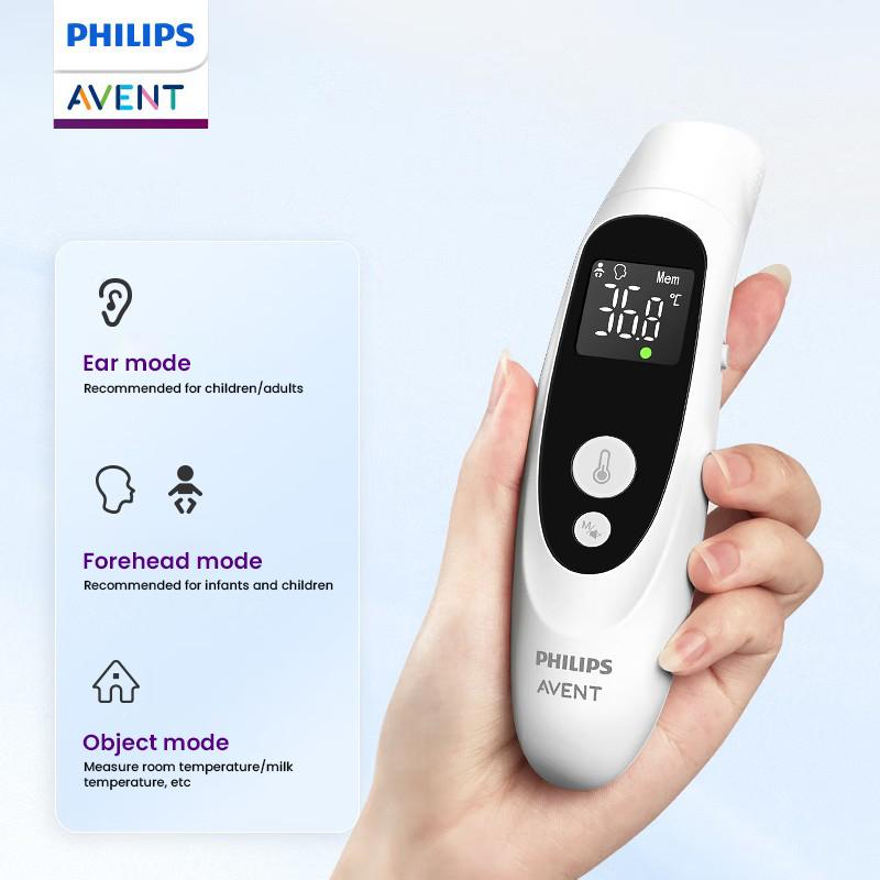 Philips Avent Termómetro 2 en 1 Termómetro infrarrojo para oído y frente Termómetro 2 en 1