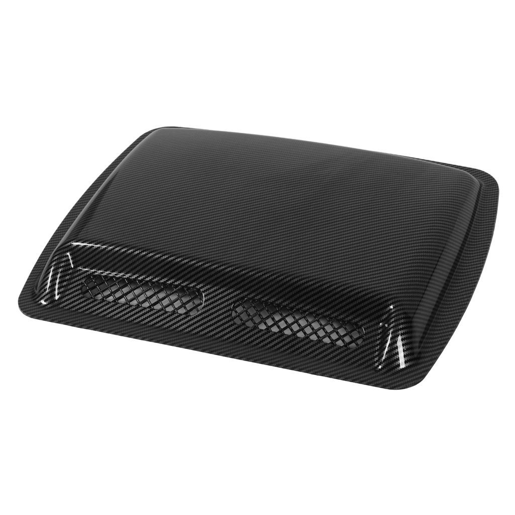 Hood Scoop Vent Bonnet Cover Decorative Air Flow Intake Covers with Self Adhesive Design for CarsCarbon Fiber Style