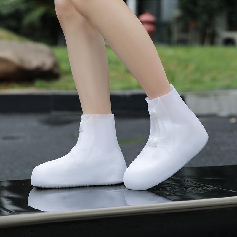 Waterproof Adult Shoe Covers for Men and Women - Wear-Resistant, Rainproof, Snowproof, Thickened PVC for Outdoor Use on Rainy Days