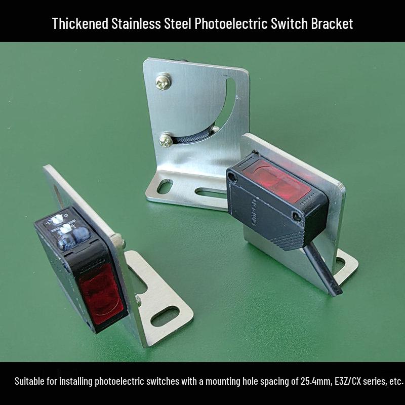 Mounting Bracket for Photoelectric Switch Sensor, Compatible with E3Z/CX, 25.4mm Spacing