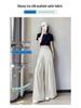 Women's Summer High-Waisted Tie-Dye Wide-Leg Floor-Length Trousers - Casual, Elegant, Thin Fabric