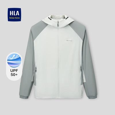 HLA Men's Lightweight Hooded Sun Protection Jacket