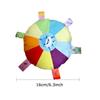 Funny Rainbow Plush Flying Saucer Dog Toys Outdoor Interactive Training Games Chew Toy Pets Flying Discs Toys Dog Accessories