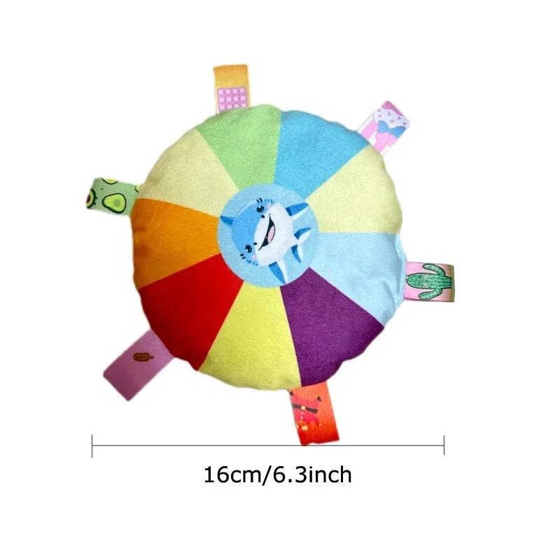 Funny Rainbow Plush Flying Saucer Dog Toys Outdoor Interactive Training Games Chew Toy Pets Flying Discs Toys Dog Accessories