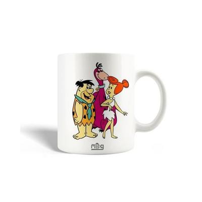 Ceramic Mug - MANIACASE - The Flintstones - 30cl - Dishwasher Safe - White