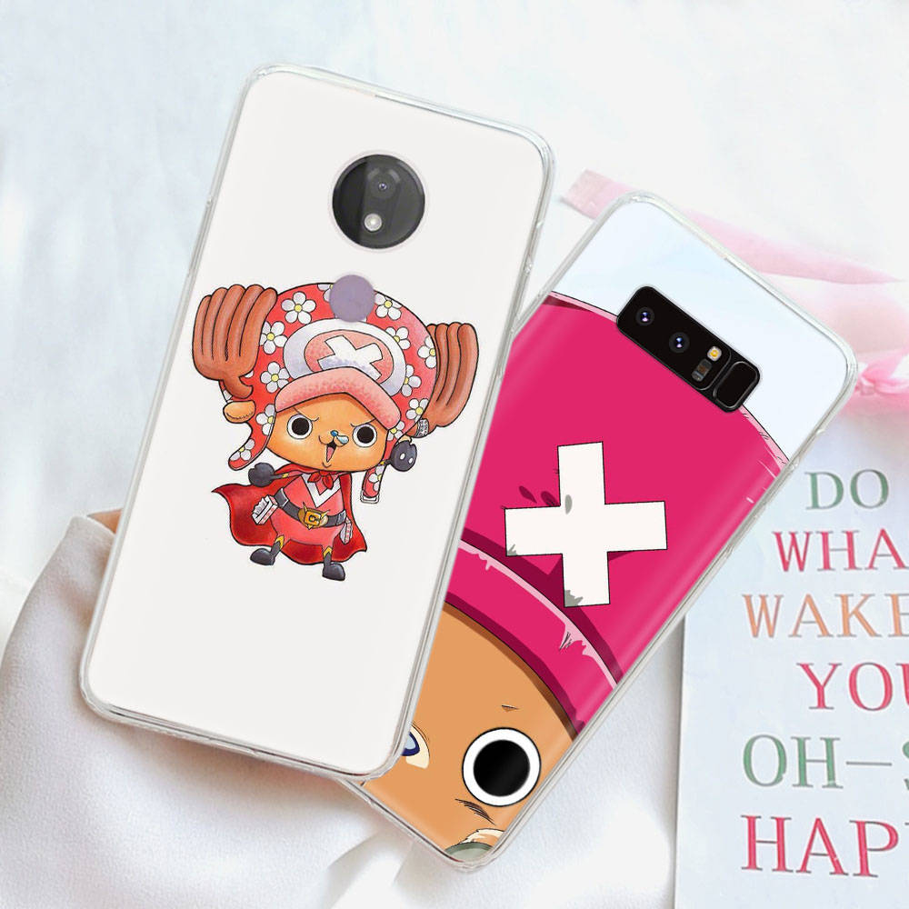 JW63 One Piece Chopper Transparent Case for Samsung A04 A14 A23 M33 M53 Realme 10 9 C35 C55 VIVO Y02 X80 Infinix Hot 30 Note 11 Tecno Spark 8P Pro