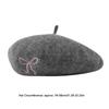 Bowknot Embroidery Literary Painter Hat Wool Blend Women Beanies Cap Sweet Women Beret