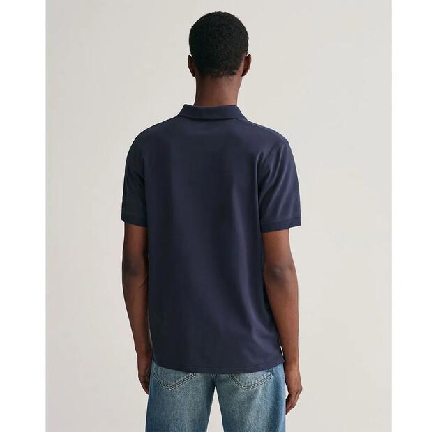 Gant Reg Contrast Rugger поло с короткими рукавами