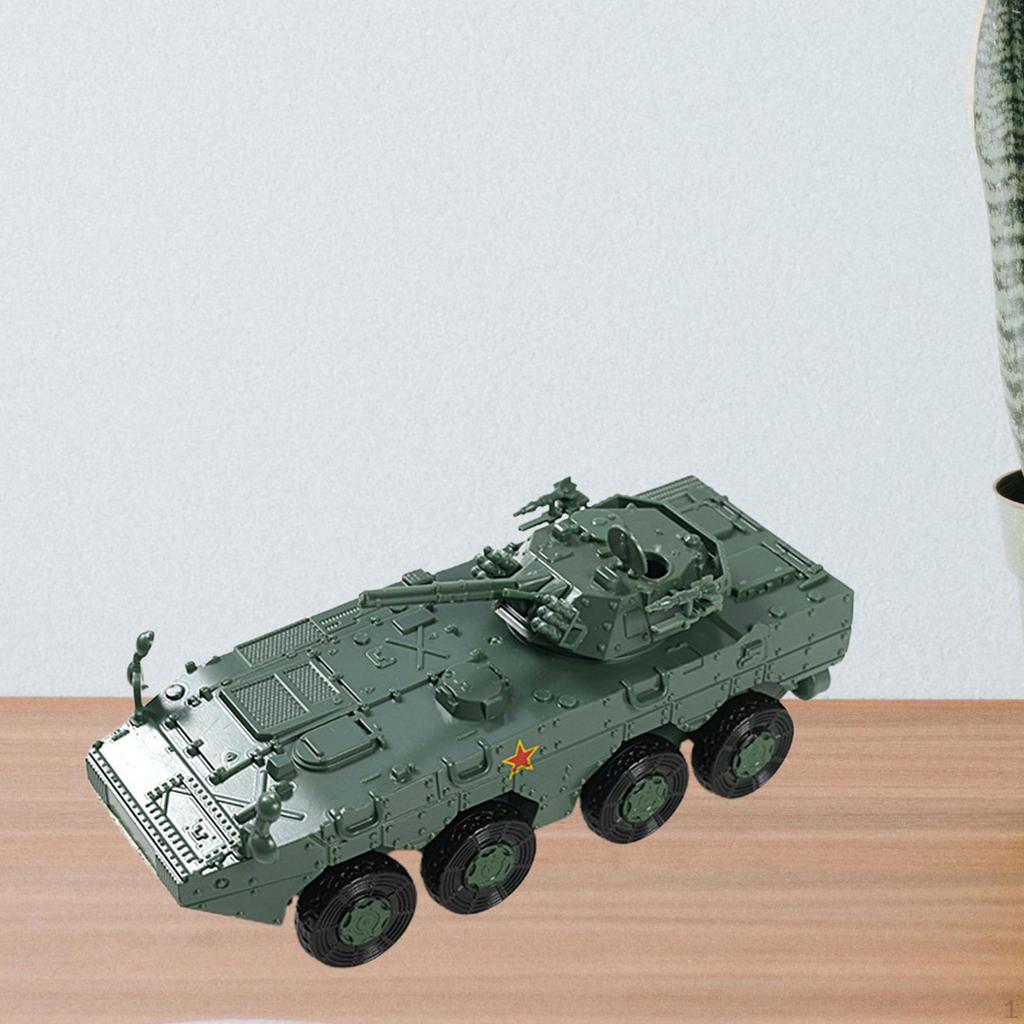 1/72 4D Tank Model Chariot Crafts Education Toy, Miniature Tracked Crawler for Adults