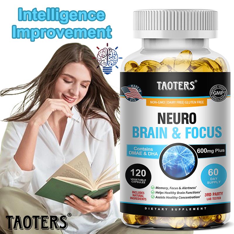 Neuro Brain Concentration Complex Capsules Enhance Memory and Concentration 120 Capsules