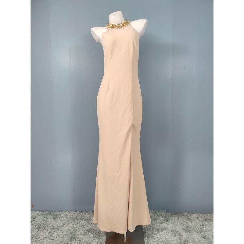 Foreign Trade Order High-Quality Style Halter Backless Split Annual Meeting Party Banquet Guest Dresses Evening Wear Jumpsuit Long Dress