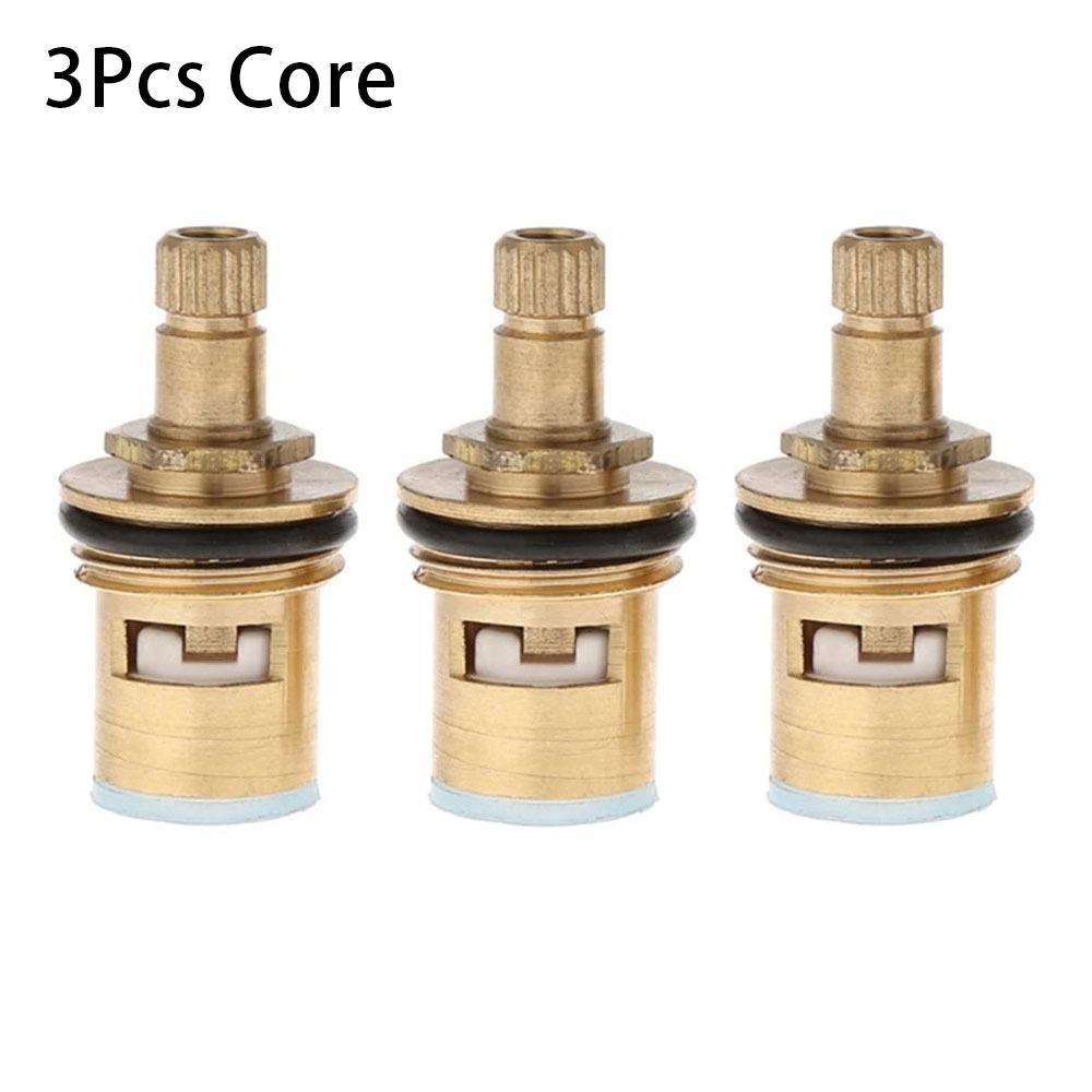 

3 шт. новый G1/2 кран клапан сердечник замена с ключами кран картриджи латунь универсальный быстрый кран клапан