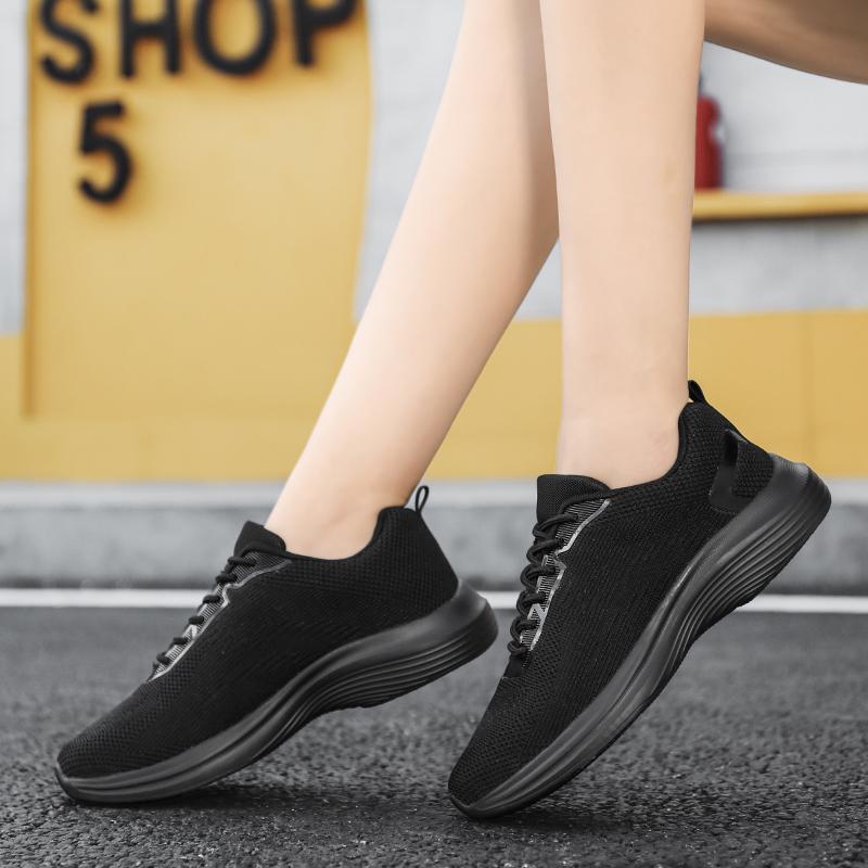 Fashion Sneakers Women Lightweight Summer Mesh Breathable Comfortable Outdoor Flat Breathable Big Size Running Shoes Fashionable Anti Sl