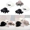 Adorable Plush Spider Toy With Realistic Features In Black White Colorful Design